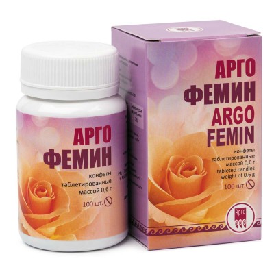 Конфеты Аргофемин с растительными экстрактами для женщин