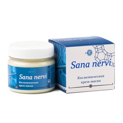 Косметическая крем-маска Sana nervi успокаивает кожные покровы и снимает мышечный спазм