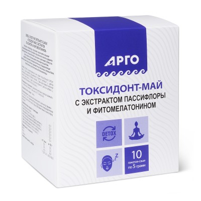 Токсидонт-май с экстрактами пассифлоры и фитомелатонином, при бессоннице и утомляемости