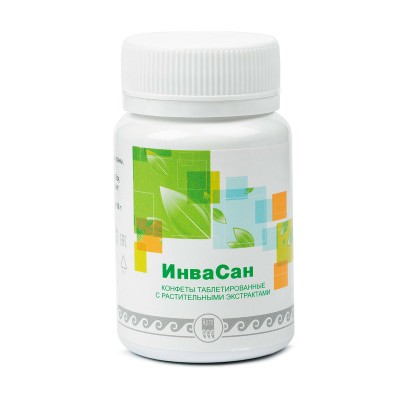 Конфеты ИнваСан с растительными экстрактами, антипаразитарное, противомикробное средство