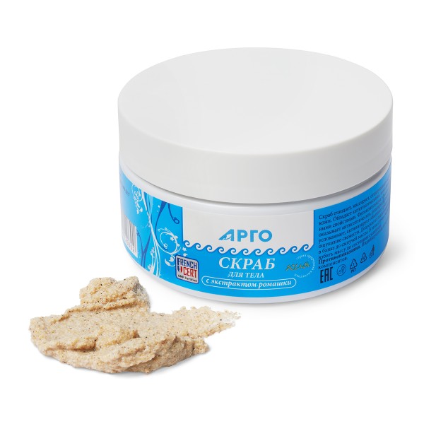 Гель-скраб Кия для тела с экстрактом ромашки для пилинга и питания кожи