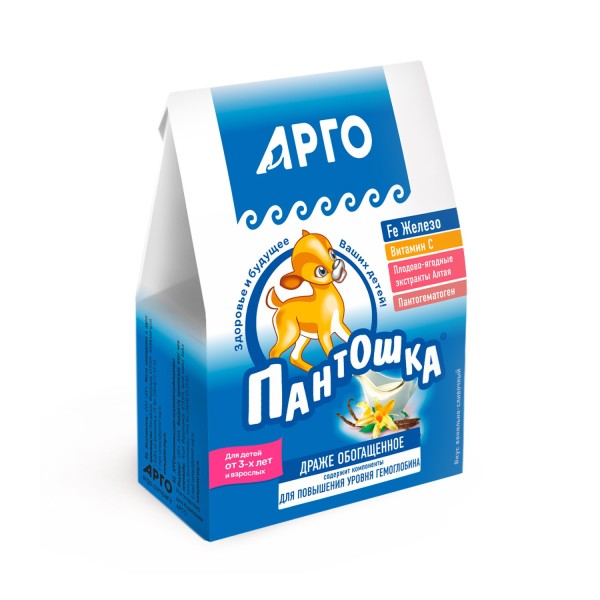 Драже Пантошка-Fe при анемии и мышечной слабости