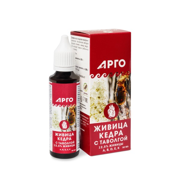 Живица кедра 12,5% с таволгой для сердца и сосудов
