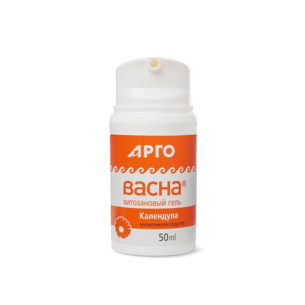Гель АргоВасна Календула 50 мл, хитозановый гель с ионами серебра