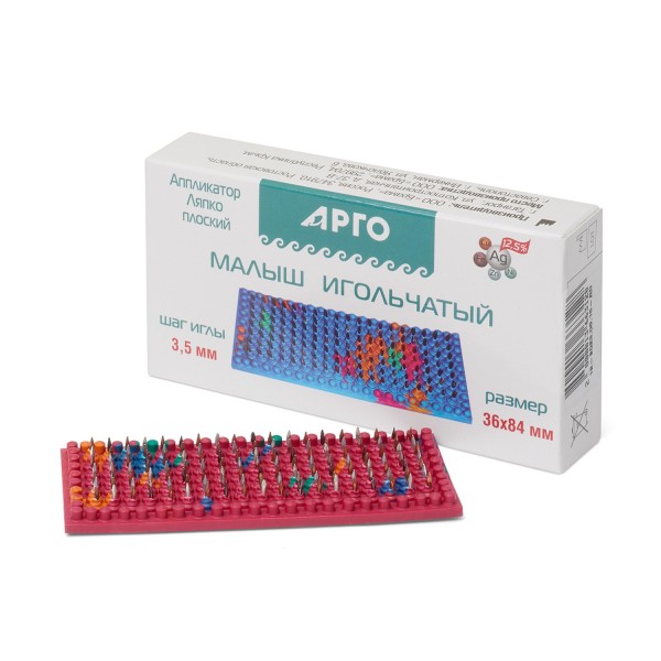 Аппликатор Ляпко Малыш, размер 36 х 84 мм, шаг игл 3,5 мм