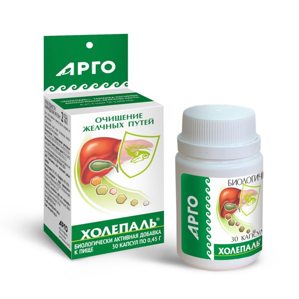 Холепаль в капсулах гепатозащитное, противовоспалительное средство