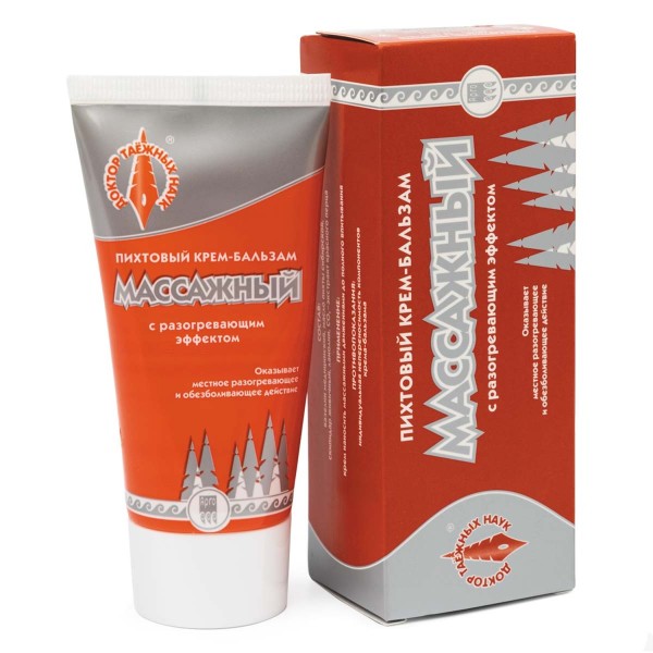 Крем-бальзам пихтовый Массажный с разогревающим эффектом для суставов и мышц