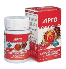 Масло кедровое с калиной, капсулы 100 шт