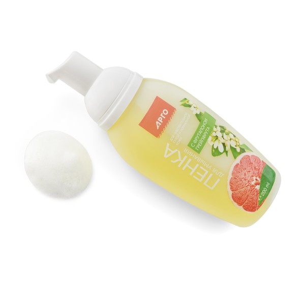 Пенка для умывания с фрутапоном грейпфрута для снятия макияжа и улучшения цвета лица