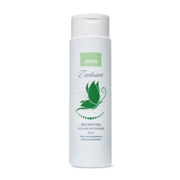 Шампунь балансирующий 3 в 1 для укрепления волос и регенерации поврежденных луковиц