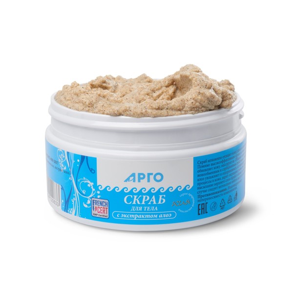 Гель-скраб Кия для тела с экстрактом алоэ, ранозаживляющим и противовоспалительным действием