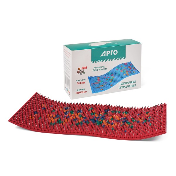 Аппликатор Ляпко Одинарный, размер 105 х 230 мм, шаг игл 5,8 мм