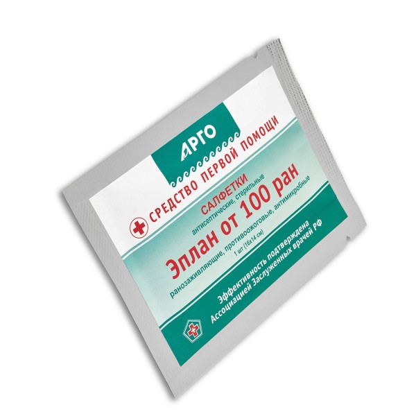 Салфетки Эплан от 100 ран антисептические стерильные при повреждениях кожи