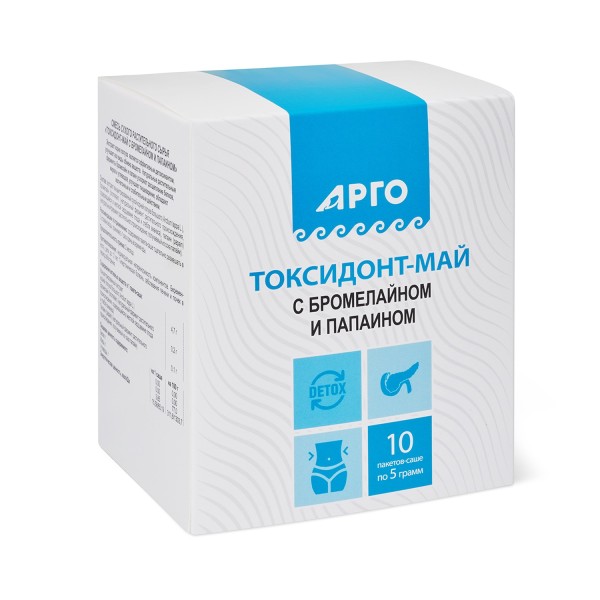 Токсидонт-май с бромелайном и папаином, для ЖКТ при ожирении и диабете