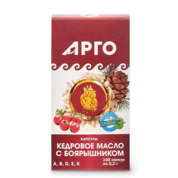 Масло кедровое с боярышником для сердечно-сосудистой, нервной и эндокринной систем