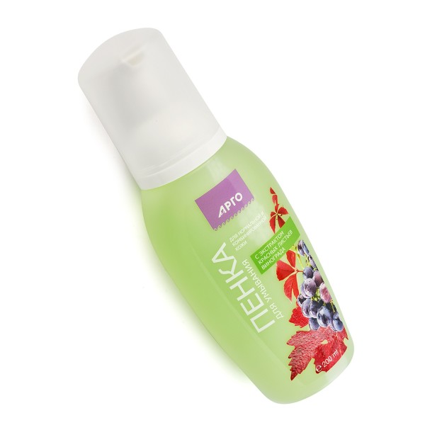 Пенка для умывания с экстрактом красных листьев винограда для очищения кожи и сужения пор