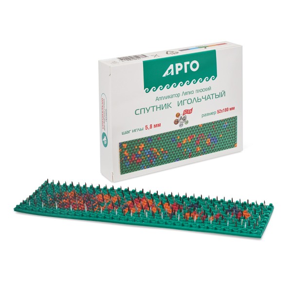 Аппликатор Ляпко Спутник, размер 52 х 180 мм, шаг игл 5,8 мм