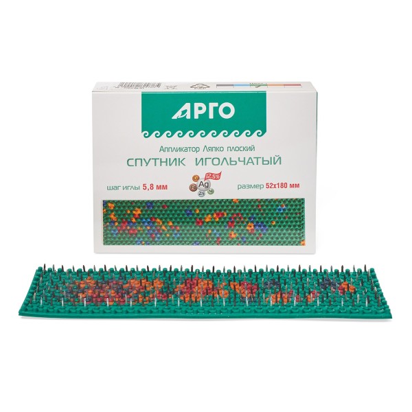 Аппликатор Ляпко Спутник, размер 52 х 180 мм, шаг игл 5,8 мм