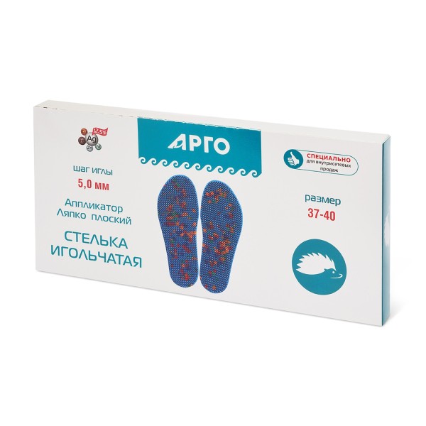 Аппликатор Ляпко Стелька-скороход, размер 37-40, шаг игл 5,0 мм