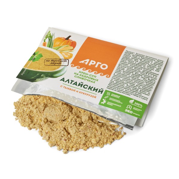 Крем-суп Алтайский с тыквой и кукурузой, антиоксидант, комплекс витаминов и минералов