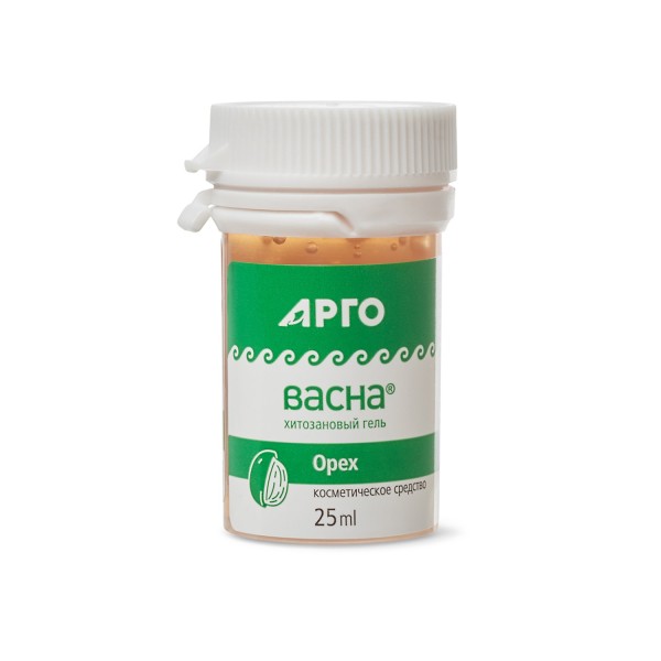 Гель АргоВасна Орех 25 г,  улучшает кровоснабжение и упругость кожи