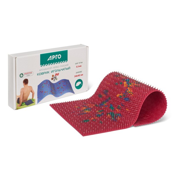 Аппликатор Ляпко Коврик, размер 248 х 462 мм, шаг игл 6,8 мм