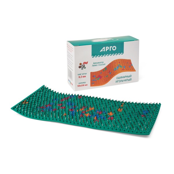 Аппликатор Ляпко Одинарный, размер 105 х 230 мм, шаг игл 6,2 мм
