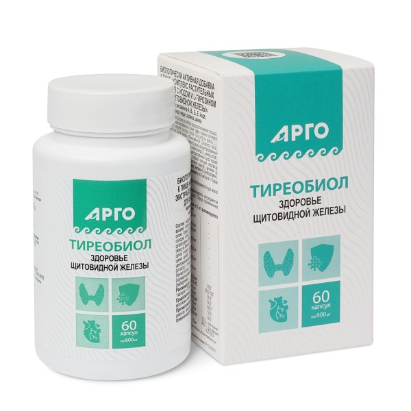 Тиреобиол для щитовидной железы, капсулы, 60 шт