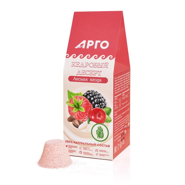 Кедровый десерт Лесная ягода для сердца и сосудов