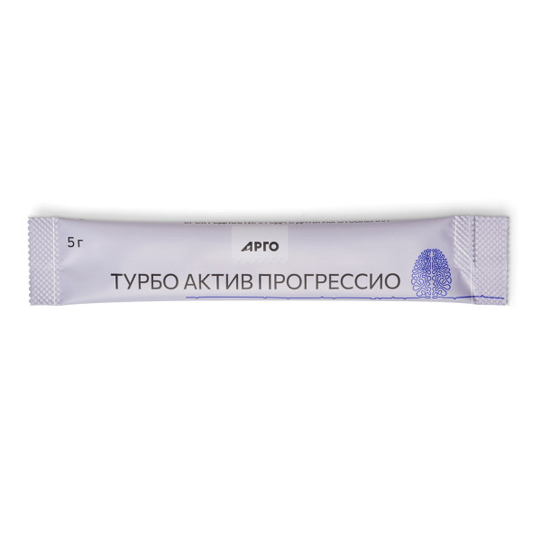 Турбо Актив Прогрессио для умственной активности, 20 стиков по 5 г
